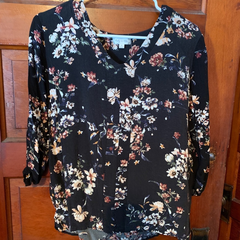 Long sleeve floral shirt